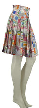 Load image into Gallery viewer, Chanel 19P 2019 Spring Runway Umbrella Motif Silk Multicolor Pleated Skirt FR 42 US 6