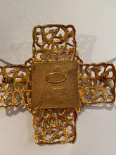 Load image into Gallery viewer, 1980’s Collection 25 Vintage Chanel Gold Cross Brooch Pin