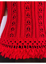 Load image into Gallery viewer, Chanel 04P 2004 Spring Red Cardigan FR 38 US 4/6/8