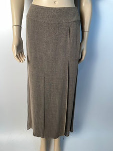 Chanel Vintage 99P 1999 Spring brown blouse long maxi skirt dress