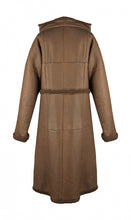 Load image into Gallery viewer, Chanel Brown Long Fall 2012 RTW Leather Shearling Coat Jacket FR 40 US 6