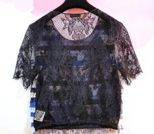 Load image into Gallery viewer, NWT Chanel 16C, 2016 Cruise Resort Paris Seoul Multicolor Lace Top FR 36