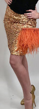 Load image into Gallery viewer, Chanel 06C, 2006 Cruise Resort Gold Sequin short mini skirt FR 42 US 6/8