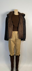 Chanel Vintage Cashmere Dark Brown Sweater US 12/14/16