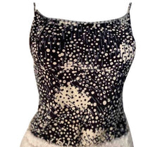 Load image into Gallery viewer, Vintage Chanel 02A, 2002 Fall Silk with Pearl trim CC logo Camisole Blouse Top FR 40