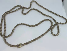 Load image into Gallery viewer, Chanel 12P 2012 Spring Brown Chain Link CC Turn Lock Belt Necklace