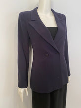 Load image into Gallery viewer, Vintage Chanel 98A, 1998 Fall Double Breasted Dark Navy Blue Jacket FR 38 US 4