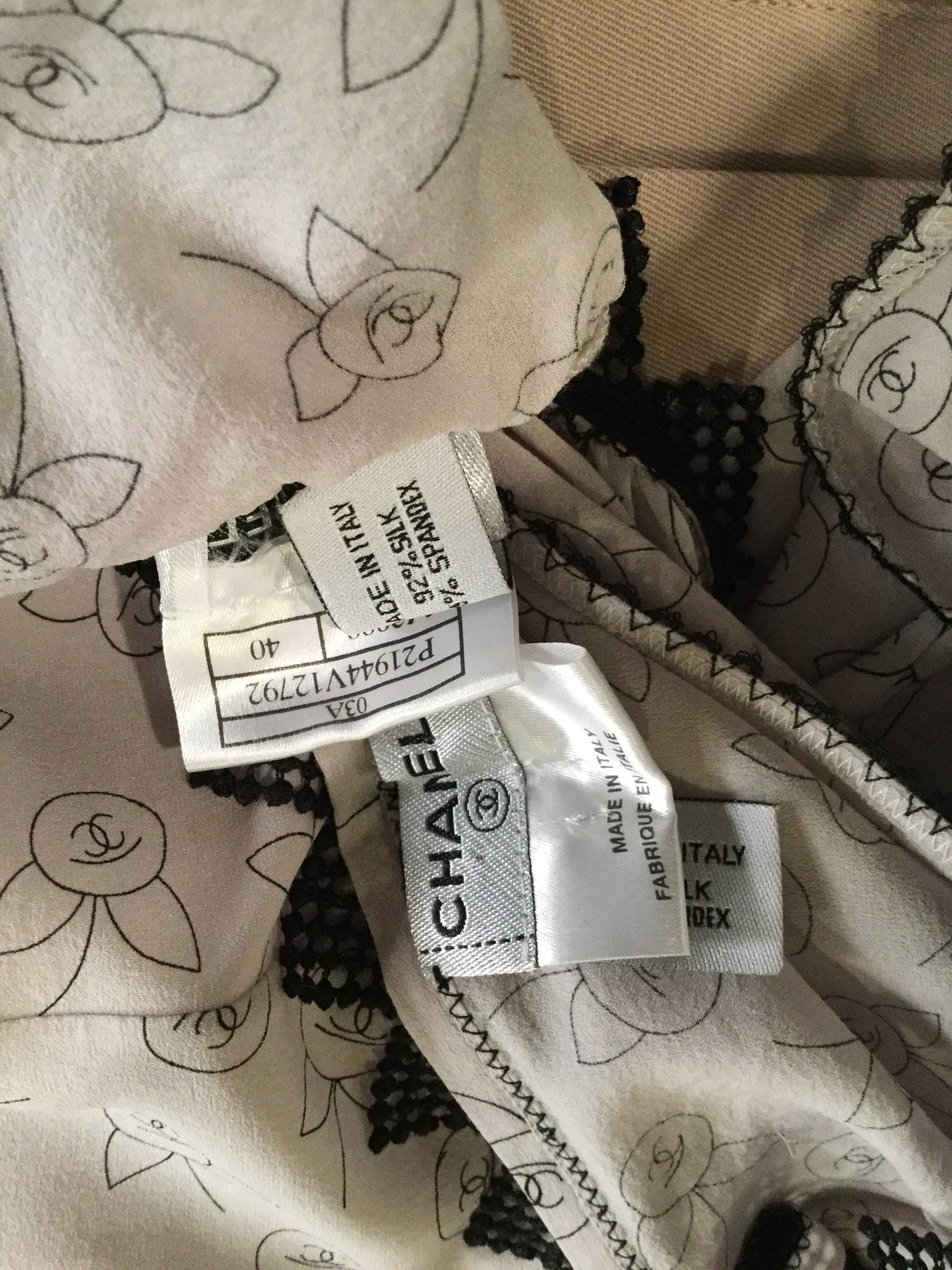 HelensChanel Rare Chanel Vintage Silk Lingerie 2 Piece Sleepwear Set