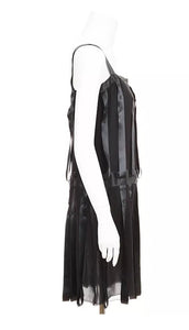 Vintage Chanel 03A, 2003 Fall Snap Collection Black Mini Dress Top Tunic FR 38 US 2/4
