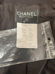 Rare Vintage Chanel 94P, 1994 Spring Runway Black Jacket Blazer FR 42 US 6/8