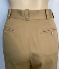 Load image into Gallery viewer, Vintage Chanel Cropped High Waist Khaki Pants US 4/6