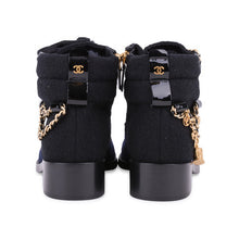 Load image into Gallery viewer, CHANEL 15A 2015 Fall Paris Salzburg Charm chains Ankle Boots EU 39.5