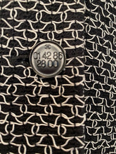 Load image into Gallery viewer, Vintage NWOT Chanel 98P, 1998 Spring black white blazer jacket FR 40 US 4/6