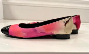 Chanel 15P 2015 Spring Water Color Flats EU 38C US 8.5 Wide