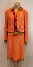 Load image into Gallery viewer, Chanel 00T 2000 Orange Multicolor Skirt Suit FR 40 US 6/8