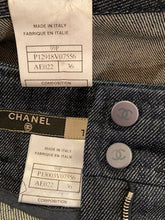 Load image into Gallery viewer, Vintage Chanel 99P, 1999 Spring Denim Jacket Skirt Suit Set FR 36 US 4