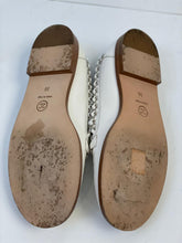 Load image into Gallery viewer, Chanel 10C 2010 Cruise Resort White patent leather chain loafers EU 38 US 7/7.5 Narrow