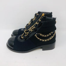 Load image into Gallery viewer, CHANEL 15A 2015 Fall Paris Salzburg Charm chains Ankle Boots EU 39.5