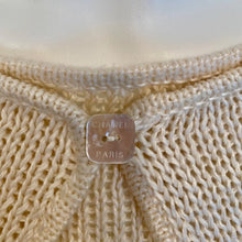 Load image into Gallery viewer, Vintage 00C Chanel Identification beige 2 piece sweater twinset FR 36 US 4