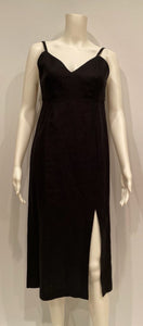 Vintage Chanel 00C, 2000 Cruise Resort Black Linen Dress FR 36 US 2