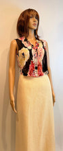 Load image into Gallery viewer, Chanel 11P 2011 Spring Black Floral Silk Chiffon Top Blouse FR 38 US 4/6