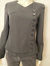Load image into Gallery viewer, Chanel 00T, 2000 Transition Collection ‘GABRIELLE’ Buttons Black Jacket FR 38 US 4
