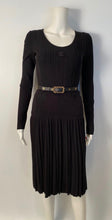 Load image into Gallery viewer, 96C Chanel Vintage Rare Black Leather CC Logos Belt Sz 65/26 US 2/4