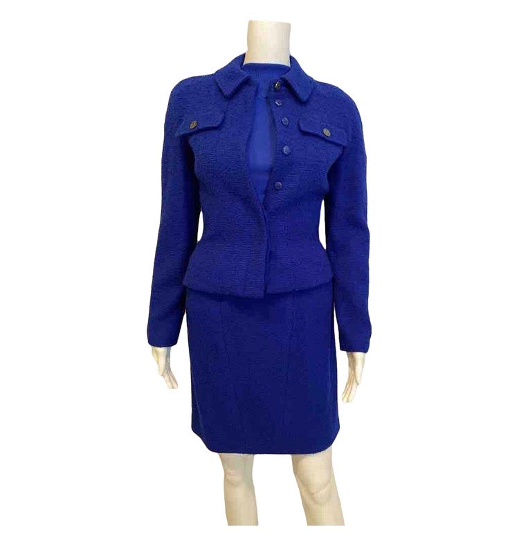 AVANDRESS Jenny Tweed Crop Jacket_Sky Blue by W Concept