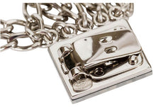 Load image into Gallery viewer, Chanel Vintage 03C Multi Strand Silver Mirror Metal Belt Clip Necklace Accessory