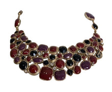 Load image into Gallery viewer, Rare Chanel 08A 2008 Fall Gripoix multicolor collar Necklace