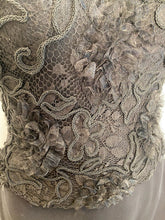 Load image into Gallery viewer, 95A, 1995 Fall Vintage Chanel elaborate Lace Halter Evening Top Blouse US 2-4