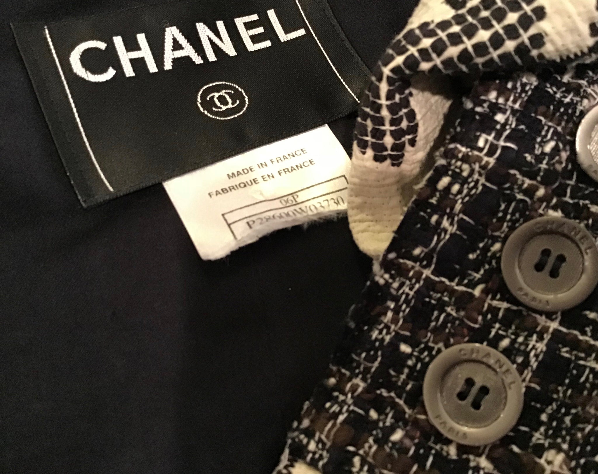 HelensChanel Chanel 2006 Spring 06p Cotton Tweed Blazer Camellia Jacket