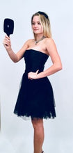 Load image into Gallery viewer, Chanel 06A, 2006 Fall Black Layer Lace Mini Tube Dress FR 38 US 4