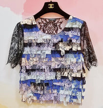 Load image into Gallery viewer, NWT Chanel 16C, 2016 Cruise Resort Paris Seoul Multicolor Lace Top FR 36