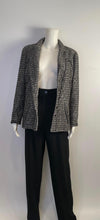 Load image into Gallery viewer, Chanel 06A 2006 Fall Gray Black Sequined Tweed Jacket Blazer FR 44 US 8/10