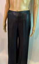 Load image into Gallery viewer, Chanel 00A 2000 Fall Black Shiny Dress Wide Leg Pants FR 38 US 4/6
