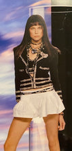 Load image into Gallery viewer, Chanel 03P, 2003 Spring extra long black buttons wrap around belt sz 80/32