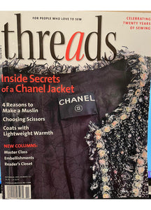 THREADS” Magazine 2005 contains inside “Secrets of a Chanel Jacket –  HelensChanel