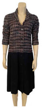Load image into Gallery viewer, Vintage Chanel 98A, 1998 Fall Boucle Black/Pink Dress FR 38