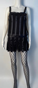 Vintage Chanel 03A, 2003 Fall Snap Collection Black Mini Dress Top Tunic FR 38 US 2/4