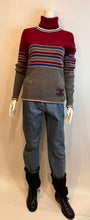 Load image into Gallery viewer, Chanel 09A 2009 Fall Long Sleeve Soft Cashmere Stripes Turtleneck Sweater FR 44 US 8/10