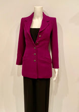 Load image into Gallery viewer, NWOT 97A, 1997 Fall Chanel Vintage Merlot Jacket Blazer FR 34 US 2/4