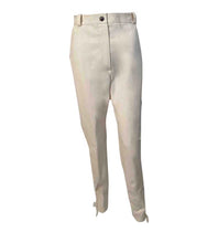 Load image into Gallery viewer, 1997 E97, Chanel Vintage White Cotton Pants -lace up ankles-FR 44 US 8/10