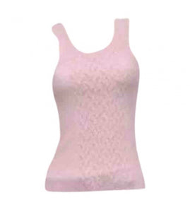 Chanel Pink Ribbed Tank Top Blouse US 4/6