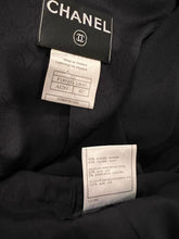 Load image into Gallery viewer, Chanel 02C 2002 Cruise Dark Navy Pants Jacket Suit Set FR 42 US 6/8