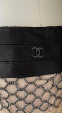 Load image into Gallery viewer, Rare New with Tags Chanel 03A 2003 Fall Beige Brown Pearl Feather Trim Mini Skirt  FR 38