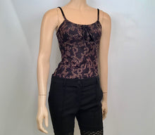 Load image into Gallery viewer, Vintage Chanel Logo Black Camisole Spaghetti Strap Tank Top FR 34 US 2/4
