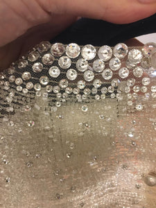 Rare Chanel 14P Runway 2 Piece Swarovski Crystal Blouse FR 36