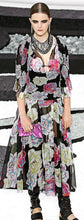 Load image into Gallery viewer, Chanel 11P 2011 Spring Black Floral Silk Chiffon Top Blouse FR 38 US 4/6