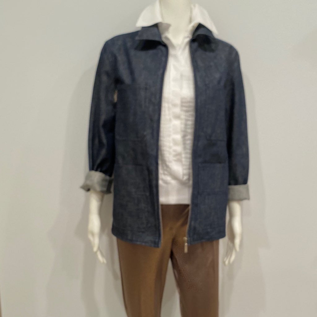 Buy Vintage Chanel 99P 1999 Spring Denim Jacket Skirt Suit Set FR